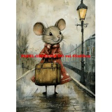 Látkový panel  kolekce POHÁDKOVÉ OMALOVÁNKY 607-45