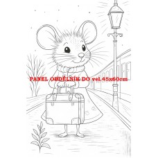 Látkový panel  kolekce POHÁDKOVÉ OMALOVÁNKY 607-46