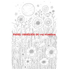 Látkový panel  kolekce POHÁDKOVÉ OMALOVÁNKY 607-48