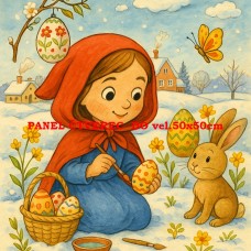 Látkový panel kolekce POHÁDKOVÉ OMALOVÁNKY 607-55