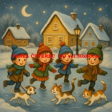 Látkový panel kolekce POHÁDKOVÉ OMALOVÁNKY 607-63