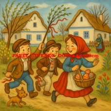 Látkový panel kolekce POHÁDKOVÉ OMALOVÁNKY 607-65