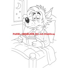 Látkový panel  kolekce POHÁDKOVÉ OMALOVÁNKY 607-7