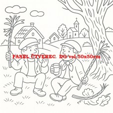 Látkový panel kolekce POHÁDKOVÉ OMALOVÁNKY 607-80