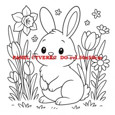 Látkový panel kolekce  OMALOVÁNKY 607-81