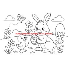 Látkový panel  kolekce  OMALOVÁNKY 607-82