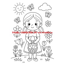 Látkový panel  kolekce  OMALOVÁNKY 607-83