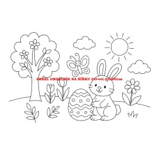 Látkový panel  kolekce  OMALOVÁNKY 607-86