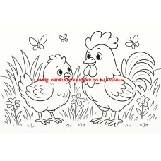 Látkový panel  kolekce  OMALOVÁNKY 607-89