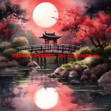 Látkový panel - kolekce JAPONSKÁ ZAHRADA 610-10