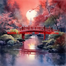 Látkový panel - kolekce JAPONSKÁ ZAHRADA 610-13