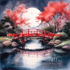 Látkový panel - kolekce JAPONSKÁ ZAHRADA 610-14