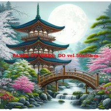 Látkový panel - kolekce JAPONSKÁ ZAHRADA 610-16