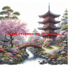 Látkový panel - kolekce JAPONSKÁ ZAHRADA 610-17