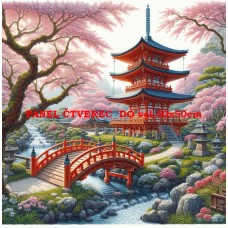 Látkový panel - kolekce JAPONSKÁ ZAHRADA 610-19