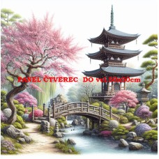 Látkový panel - kolekce JAPONSKÁ ZAHRADA 610-21