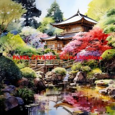 Látkový panel - kolekce JAPONSKÁ ZAHRADA 610-27