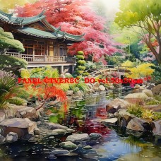 Látkový panel - kolekce JAPONSKÁ ZAHRADA 610-28