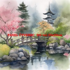 Látkový panel - kolekce JAPONSKÁ ZAHRADA 610-3