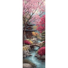Látkový panel na záložku kolekce JAPONSKÁ ZAHRADA  610-40