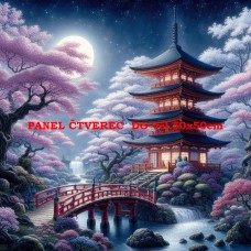 Látkový panel - kolekce JAPONSKÁ ZAHRADA 610-5