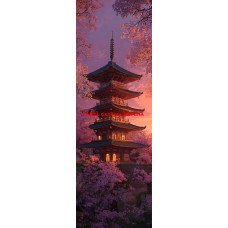 Látkový panel na záložku kolekce JAPONSKÁ ZAHRADA  610-50