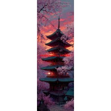 Látkový panel na záložku kolekce JAPONSKÁ ZAHRADA  610-51