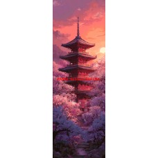 Látkový panel na záložku kolekce JAPONSKÁ ZAHRADA  610-52