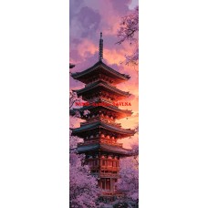 Látkový panel na záložku kolekce JAPONSKÁ ZAHRADA  610-53