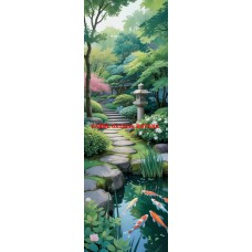 Látkový panel na záložku kolekce JAPONSKÁ ZAHRADA  610-56