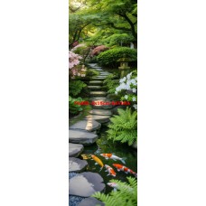 Látkový panel na záložku kolekce JAPONSKÁ ZAHRADA  610-57