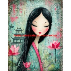 Látkový panel kolekce JAPONSKÁ ZAHRADA 610-66