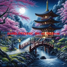 Látkový panel - kolekce JAPONSKÁ ZAHRADA 610-7