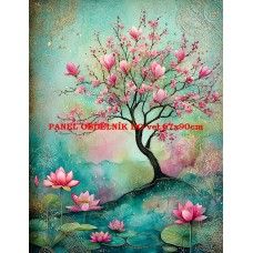 Látkový panel kolekce JAPONSKÁ ZAHRADA 610-75