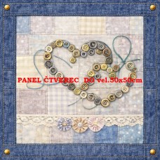 Látkový panel  kolekce DENIM  614-127