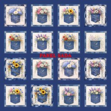 Látkový panel sada /i na pexeso/-  614-128