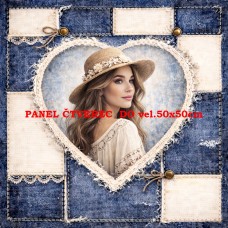 Látkový panel  kolekce DENIM  614-142
