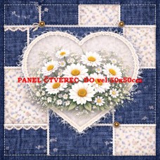 BAVLNĚNÝ PANEL  15x15 cm flp786