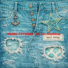 Látkový panel  kolekce DENIM    614-517