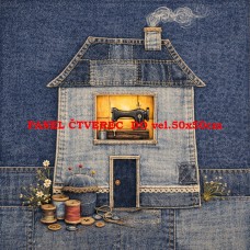Látkový panel  kolekce DENIM  614-596