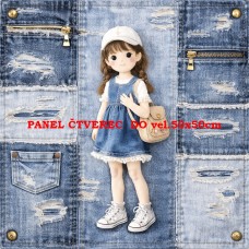 Látkový panel  kolekce DENIM  614-84