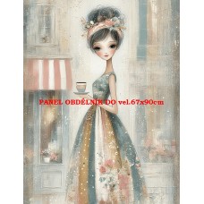 Látkový panel  kolekce  FASHION LADIES  615-19