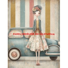 Látkový panel  kolekce  FASHION LADIES  615-39