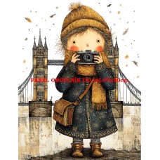 Látkový panel  kolekce  ROZTOMILÝ LONDÝN  617-49