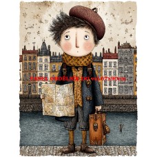 Látkový panel  kolekce  ROZTOMILÝ LONDÝN  617-52