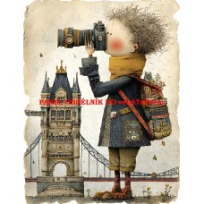 Látkový panel  kolekce  ROZTOMILÝ LONDÝN  617-53