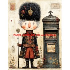 Látkový panel  kolekce  ROZTOMILÝ LONDÝN  617-59