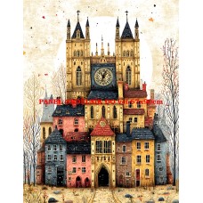 Látkový panel  kolekce  ROZTOMILÝ LONDÝN  617-6