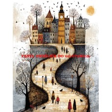 Látkový panel  kolekce  ROZTOMILÝ LONDÝN  617-9