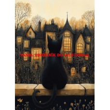 Látkový panel  kolekce KOČIČÍ  SVĚT  618-16